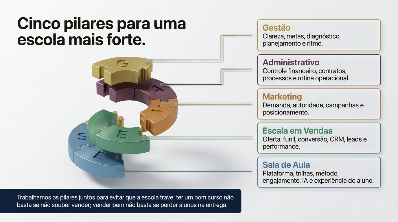 Cinco pilares para uma escola mais forte